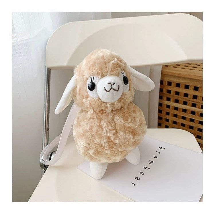 Asfour - Tas Selempang Wanita model Domba /Tas Sheep Slingbag /Tas Boneka Selempang Bulu