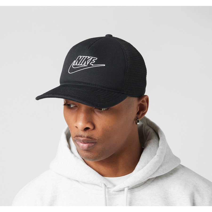 Nike Classic 99 Trucker Cap Black Hitam DC3984-010 Topi Original 100%