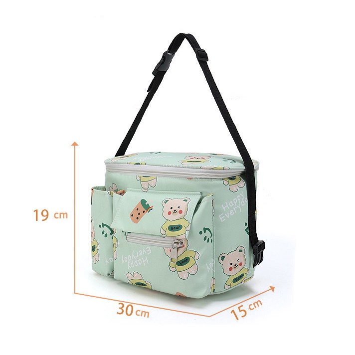 [1KG 5PCS] Babyland Tas Ransel Perlengkapan Botol Susu Bayi Diapers Stroller Travel Bag