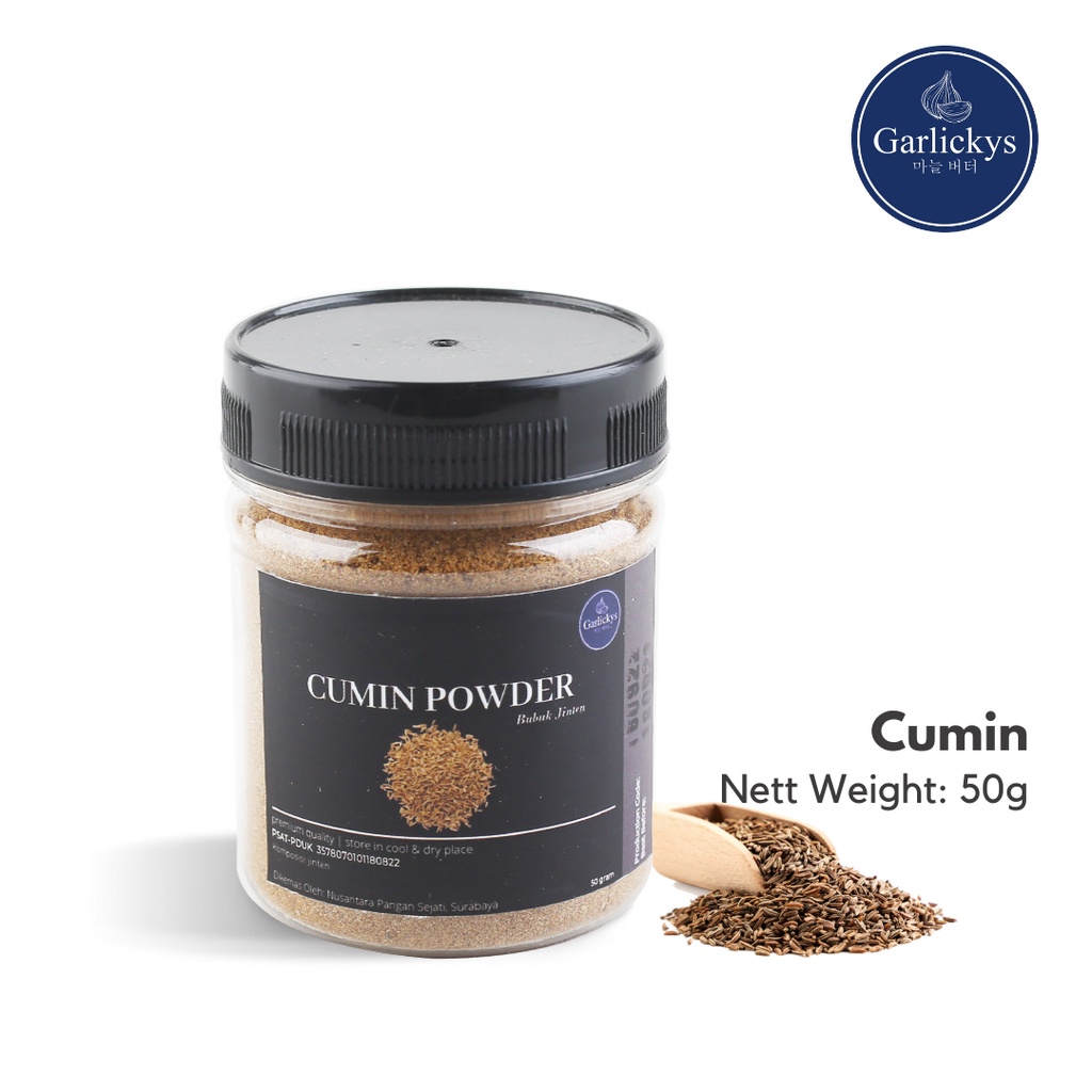 GARLICKYS Jinten Bubuk Bumbu Jintan Cumin Powder Asli Premium Quality