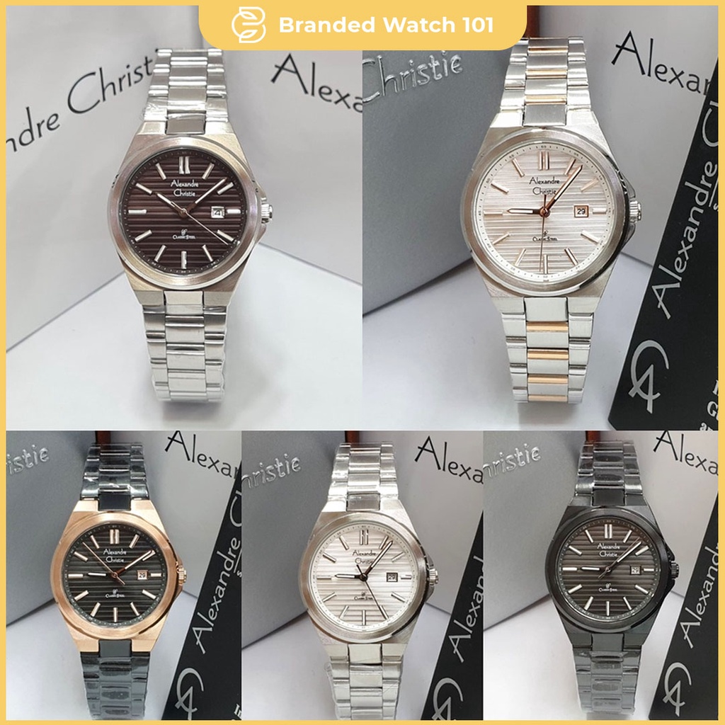 ORIGINAL Jam Tangan Wanita Alexandre Christie AC 8563 / AC8563 / 8563 Garansi Resmi 1 Tahun, Stainless