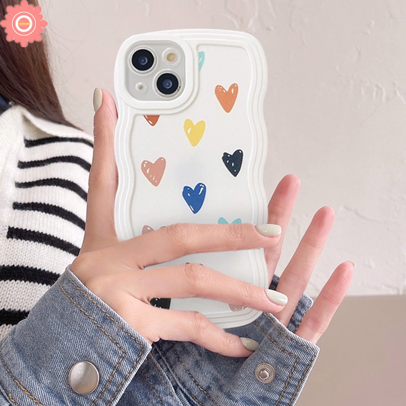 Soft Case Motif Hati Untuk Oppo A17 A53 A9 A5 2020 A54 A74 A17k A16 A95 A15 A12 A57 2022 A55 A3s A16K A96 A5s A76 A15s A72 A16 A35 A16E F92 A35