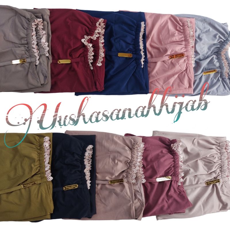[Ori Dauragama ] SABRINA ••hijab instan jersey balerina••hijab bergo serut tali renda