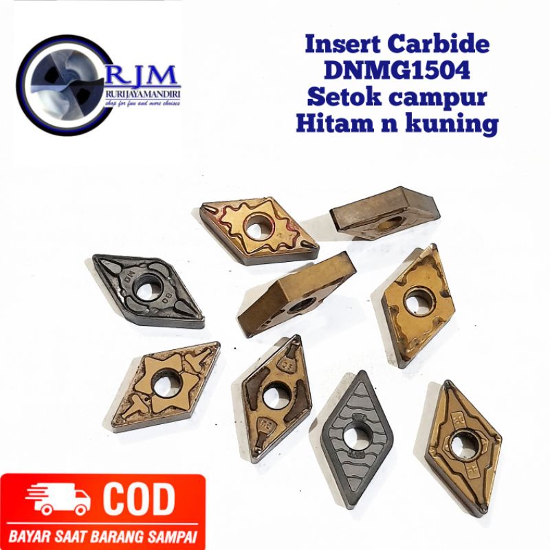 Insert carbide DNMG1504 cocok untuk pahat bubut material besi steel