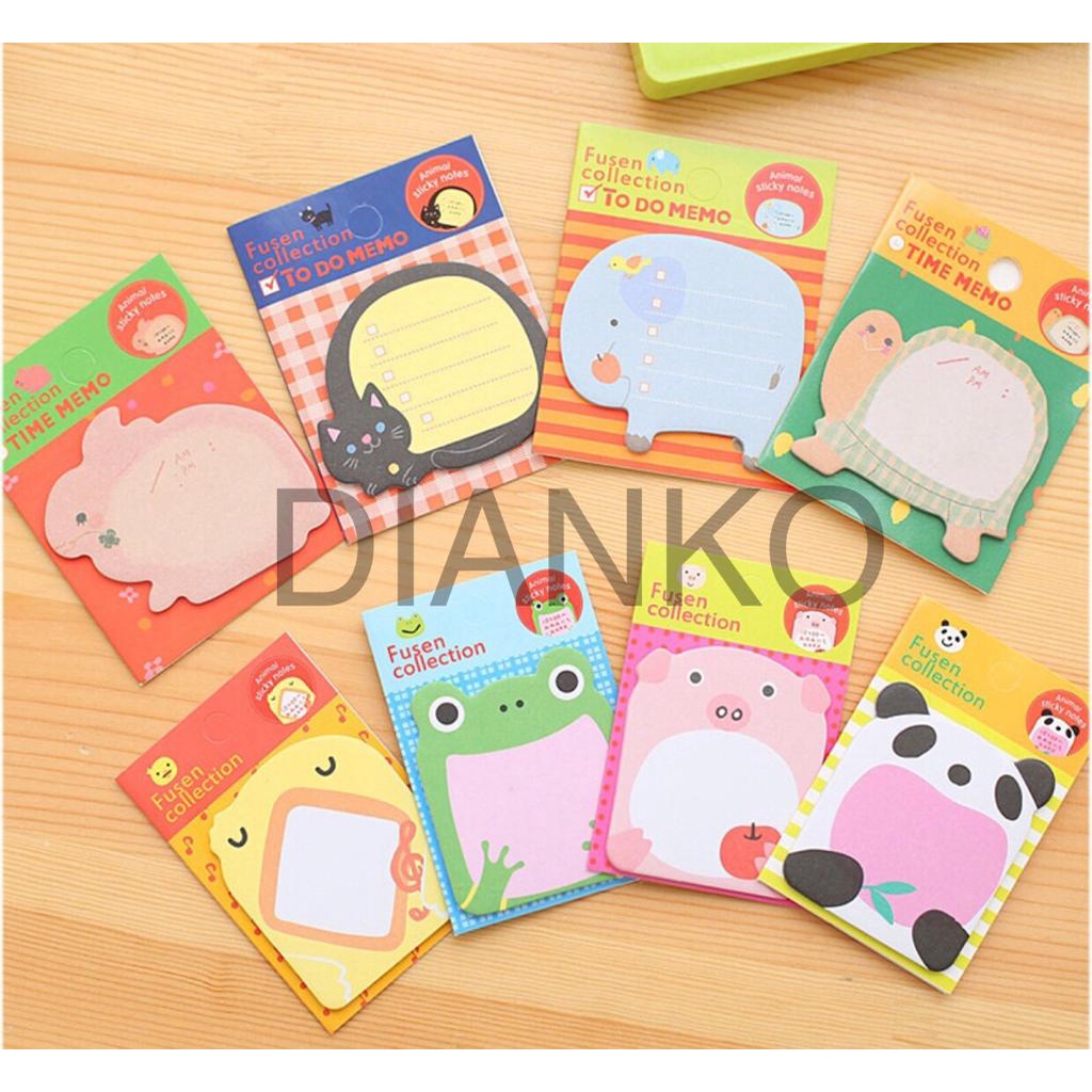 

STICKY NOTES ANIMAL / MEMO PAD / MemoTempel / Tempelan Kertas Catatan
