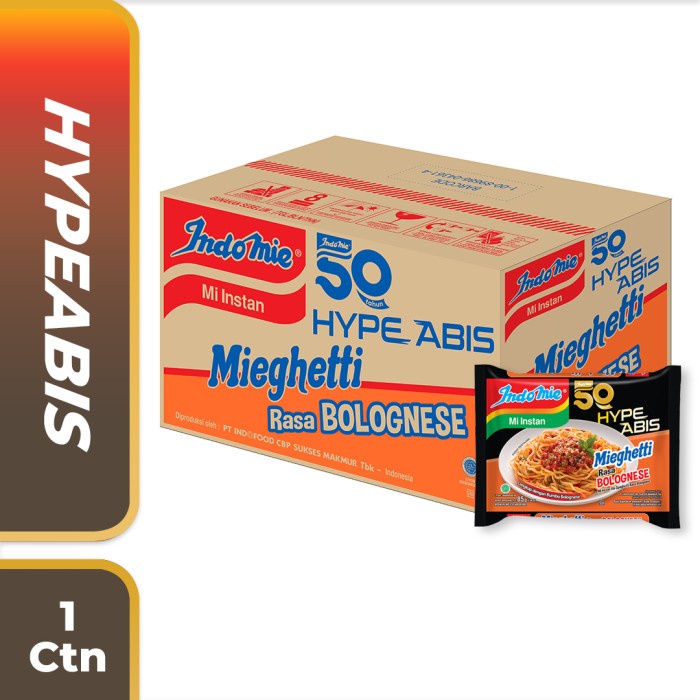 

SALE 1 Dus Isi 40 Pcs - Indomie Hypeabis Mieghetti Bolognese