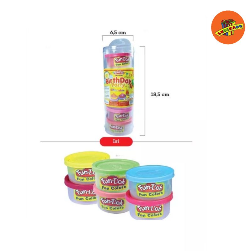 Fun Doh Refill 6 Warna 28005-0810