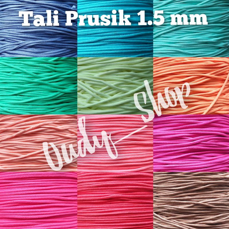 Tali Prusik 1.5mm Tali Perusik Gelang Gunung Perlengkapan Aksesoris Outdoor