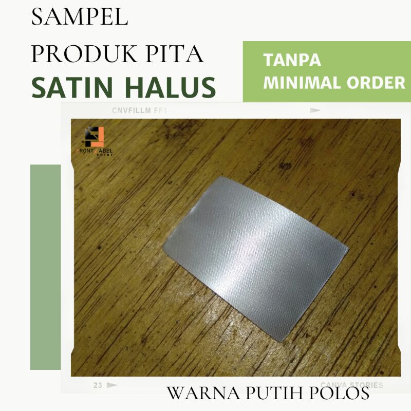 Jual [SAMPEL PRODUK] LABEL SATIN HALUS POLOS / PITA SATIN / LABEL BAJU