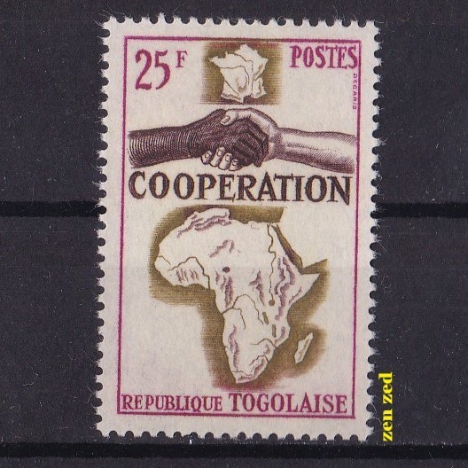 

0670 Perangko Togo 1964 French, African and Malagasy Cooperation Mnh