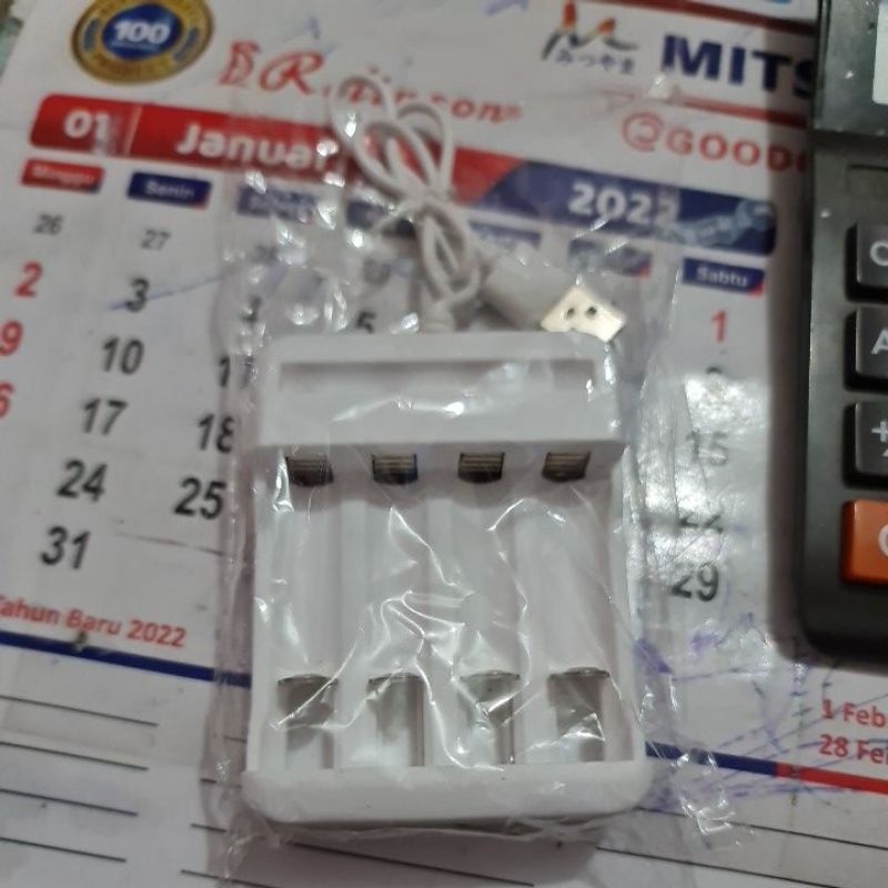 Charger Baterai 2 Slot Mitsuyama MS-07 Bisa Berbagai Ukuran Baterai