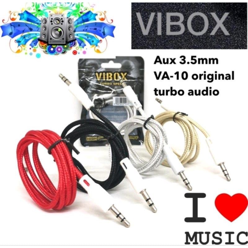 Kabel AUX VIBOX 1 Cabang Kabel Audio VIBOX 1IN1 VA-10 NEW 3.5MM