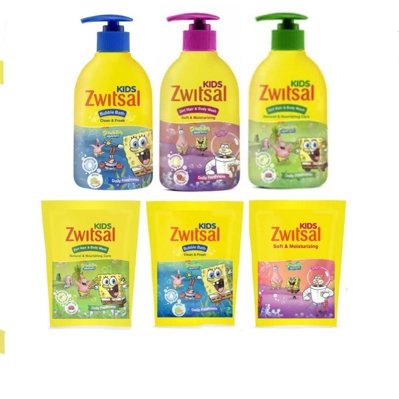 Zwitsal Kids Bubble Bath 280ml / Refill 250ml