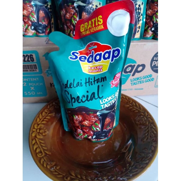 

kecap Sedap 550 ml - Free Piring