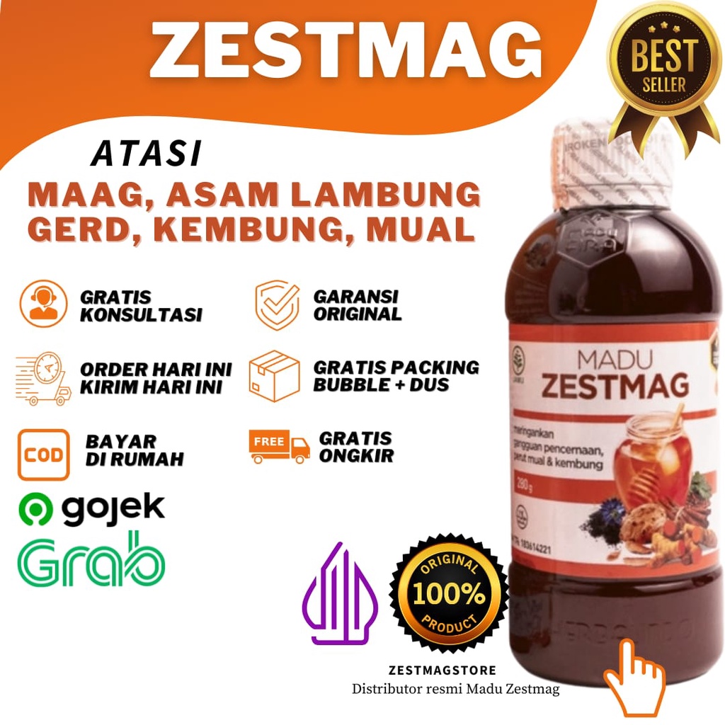 PAKET SILVER MADU ZESTMAG ZETMAG ZESMAG OBAT MAAG GERD ASAM LAMBUNG PERUT TIDAK NYAMAN KEMBUNG