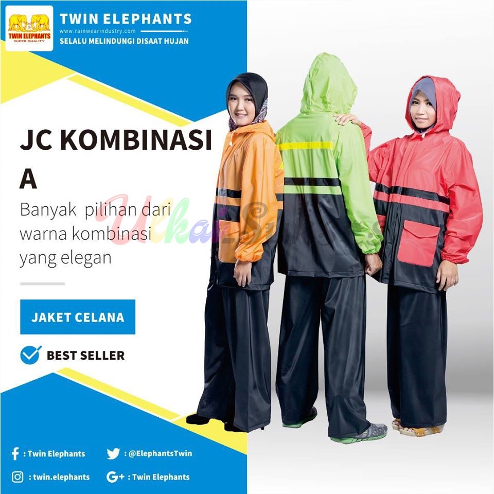 Ibex Jas Hujan Jaket Celana Kombinasi A