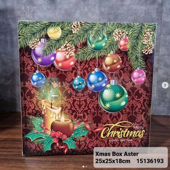 

paling diminati] BC143 Xmas Box Aster 25x25x18 Dus Kue Natal Christmas Cake Box Xmas Ha