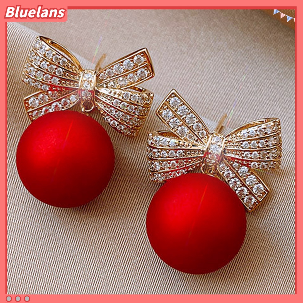 Bluelans 1 Pasang Anting Stud Bahan Alloy Tahan Pudar Untuk Wanita