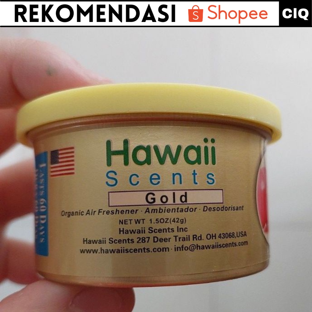 Parfum Kopi Dashboard Mobil Canned Hawaii Scents Coffee Parfum Kopi - Parfum Mobil Mewah Hawaii Scents Wangi Sama Dengan California Scents Golden State New Car