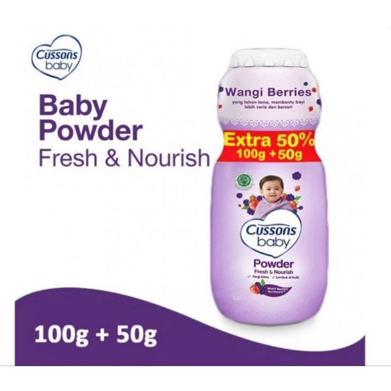 Cussons Baby Powder 100gr + 50gr/Bedak Baby