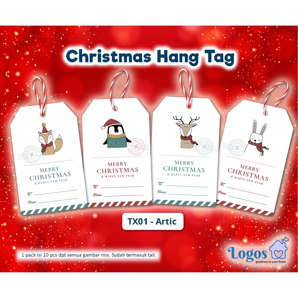 

Hangtag Christmas gantungan hampers xmas kartu ucapan hang tag natal