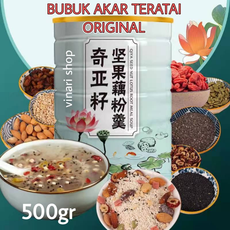 

Ou Fen Original Bubuk Akar Teratai Original 500gr/Qiya Seed Makanan Sehat HALAL