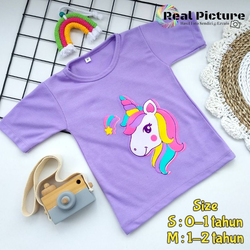 Kaos anak perempuan 1-2 tahun