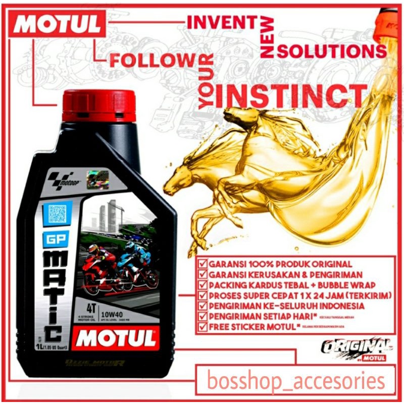 MOTUL OLI MOTOR MATIC OLI MOTUL GP MATIC 4T 10w-40 MB API SL All MATIK NMAX PCX ADV AEROX