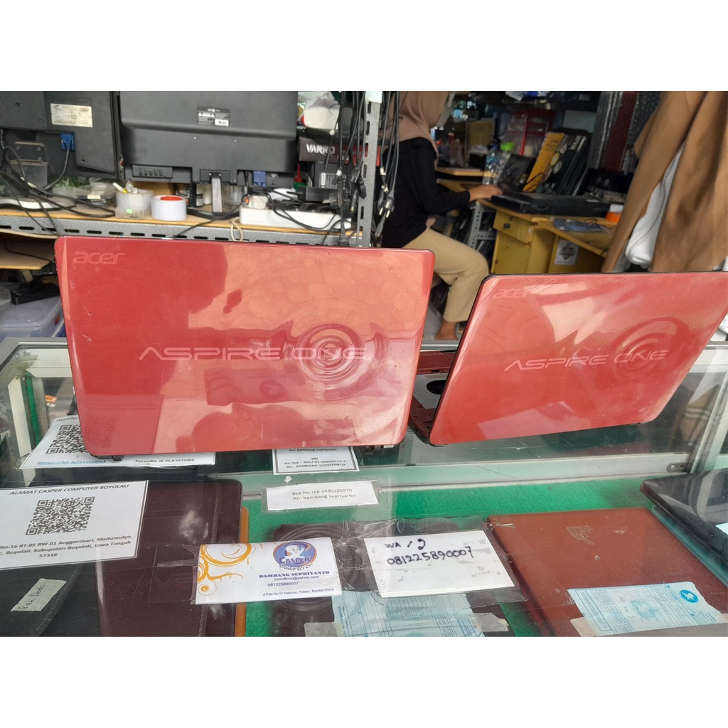 CASING NOTEBOOK ACER ASPIRE ONE D270 MERAH