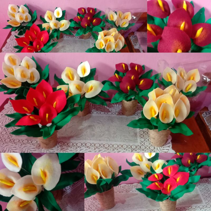 Bunga dari Kain Flanel | Kerajinan Tangan