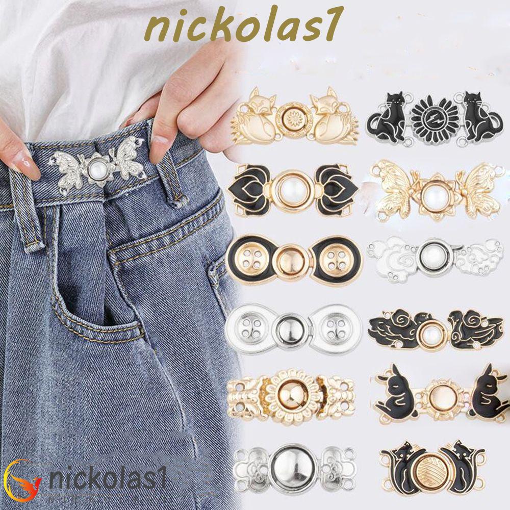 Nickolas1 Bros Pin Metal Wanita Desain Geometri Bunga Butterfly Kelinci Elegan