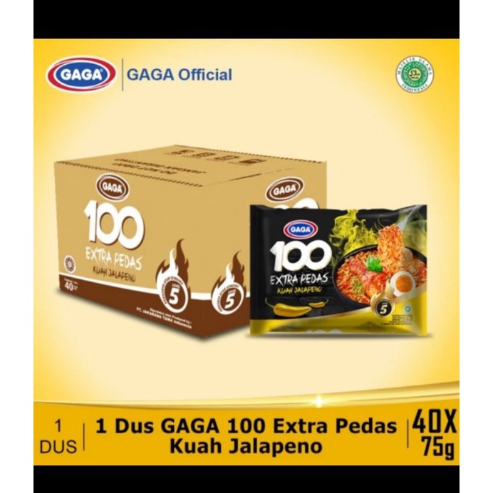 Mie Gaga 100 Extra Pedas Jalapeno 1 Dus