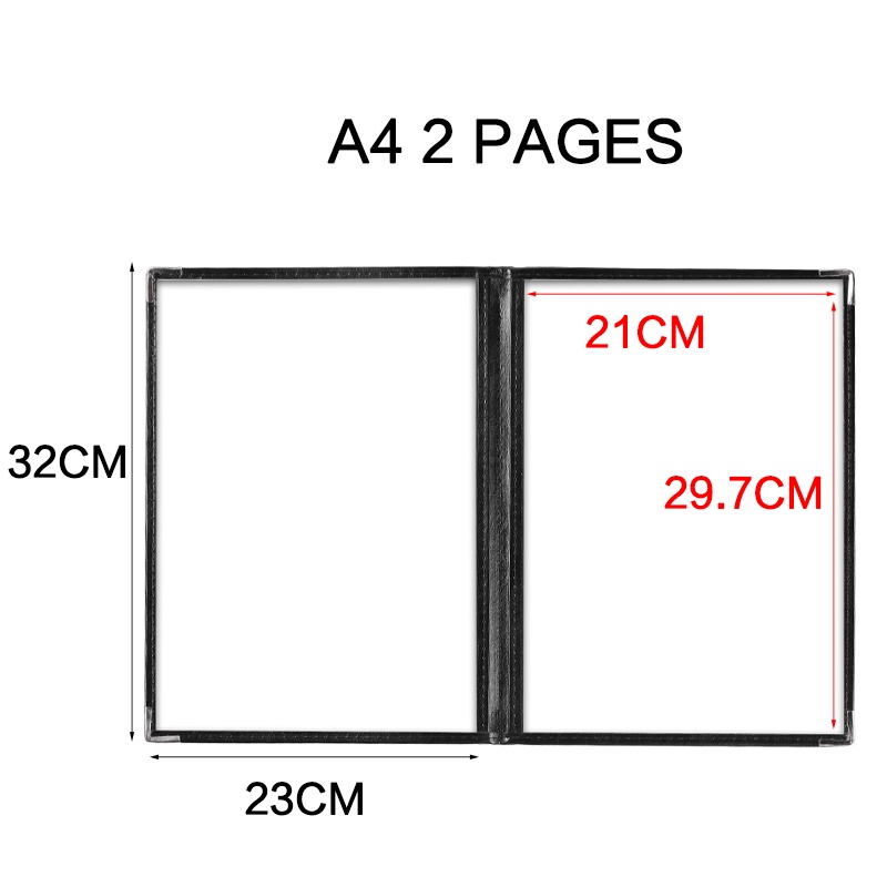 【A4 Transparan】Menu Sampul Buku Resto/Cover Pelindung Menu/Buku Menu Restoran Kulit Cover