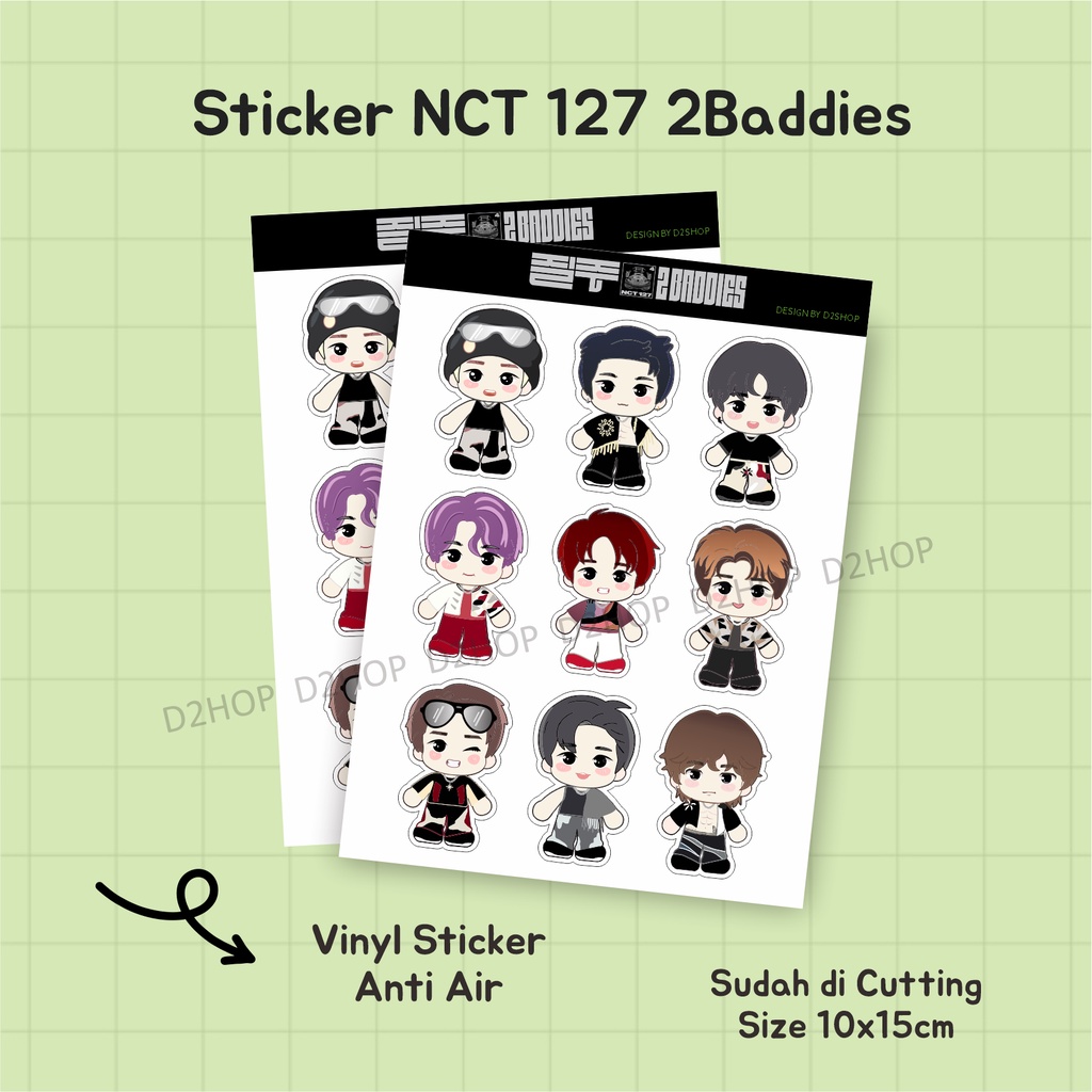 

Stiker NCT 127 2Baddies Sticker Cutting