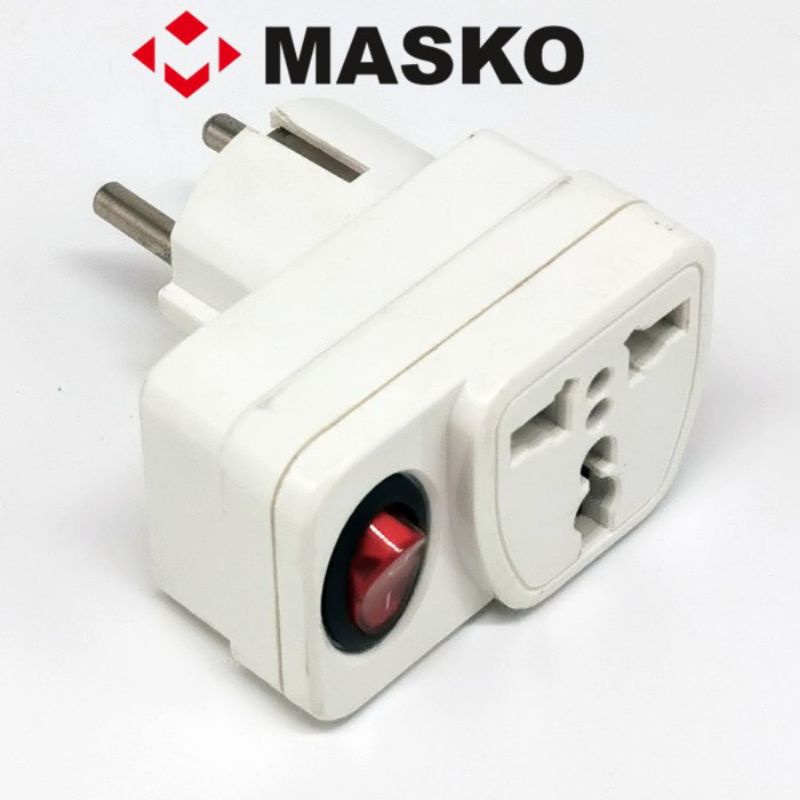 Jual Masko Over Steker Saklar Adaptor Serbaguna Sambungan Putih Sni