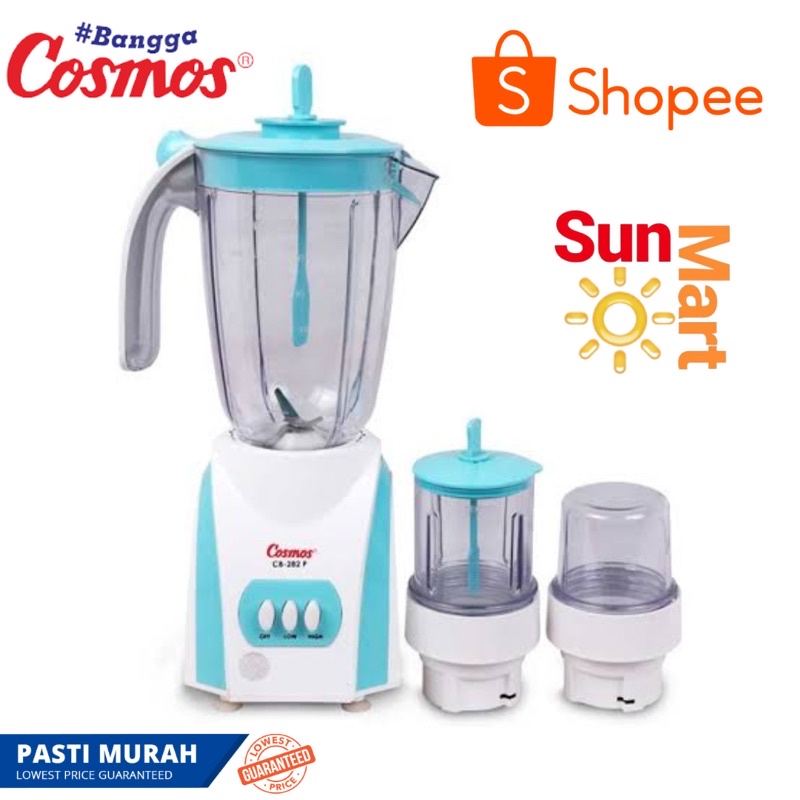 TERMURAH!!  Blender Cosmos CB 282 P 3in1 Plastik / Blender Cosmos Plastik 282