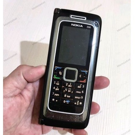 Handphone Nokia E90 comunicator trouble buat bahan kanibalan - black