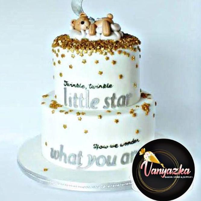 

Sprinkles/Spikel Gula Bintang/Star Gold Pearlized Glitter gas !!