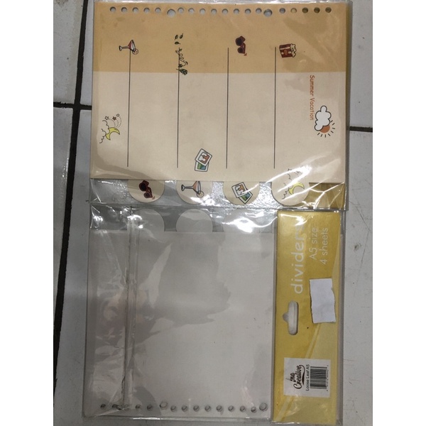 

pembatas binder ina creative loose leaf a5 isi 4