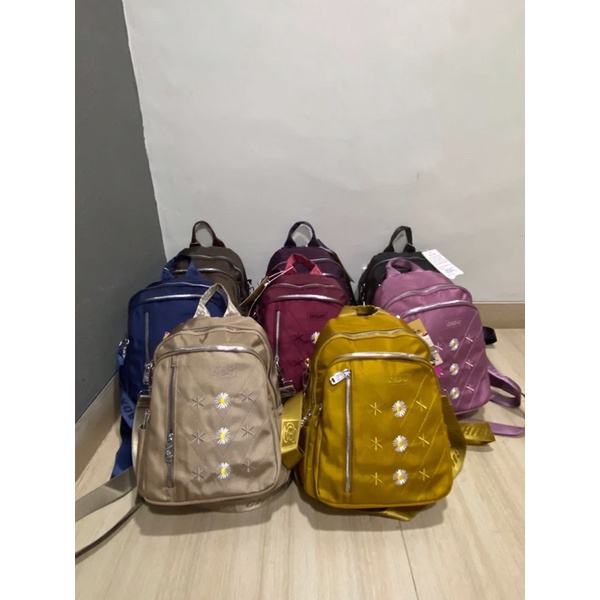 Tas Ransel Chibao 0864-33 Motif Bunga Bahan Kanvas. Tas Wanita Tas Ransel Wanita Tas Chibao ORI BEST SELLER TERBARU BISA BAYAR DITEMPAT.!!!!!