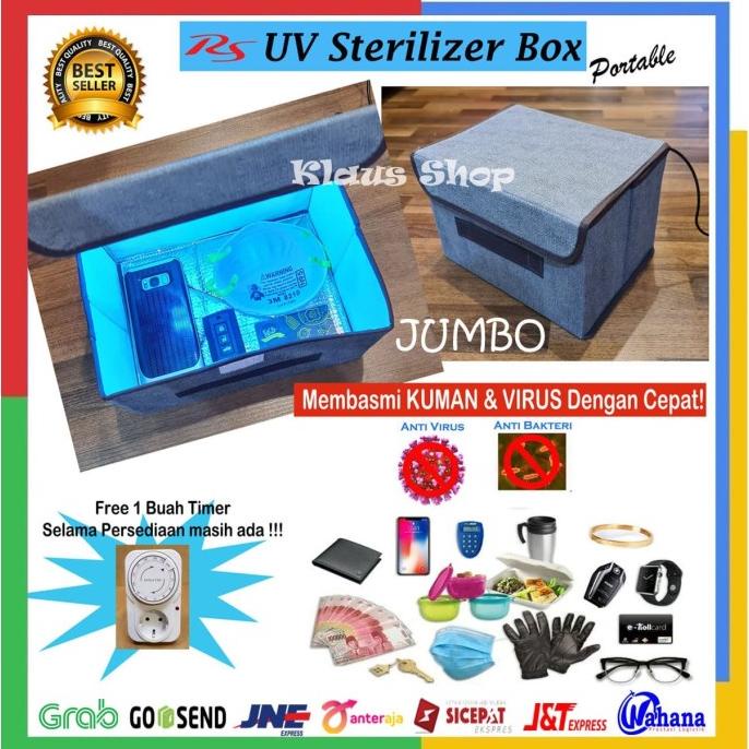 UVC STERILIZER BOX BOX STERIL BOX ANTI VIRUS PORTABLE JUMBO