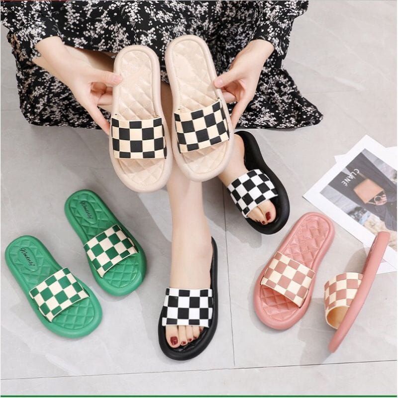 Sandal Selop Wanita Terbaru Sandal Catur