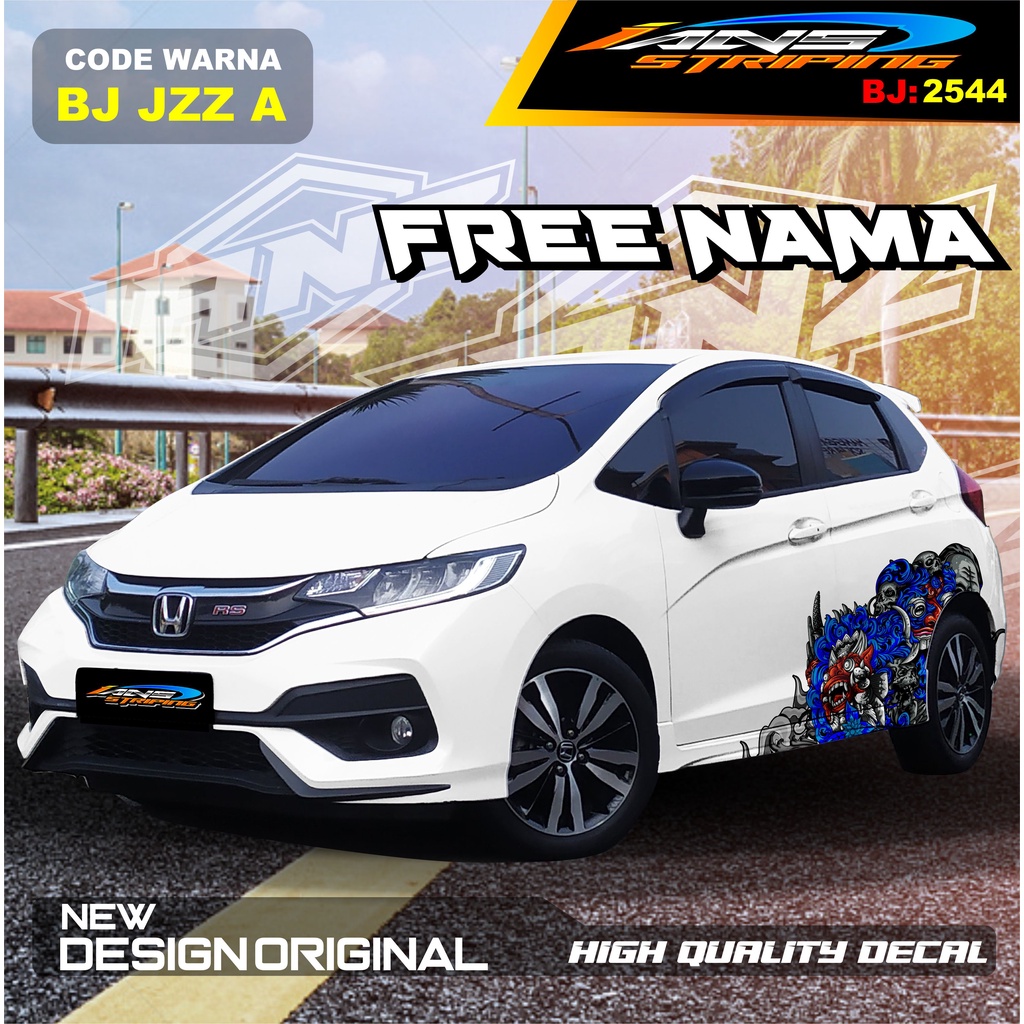 STICKER DECAL HONDA JAZZ / STICKER DECAL MOBIL JAZZ / DECAL STICKER MOBIL HONDA JAZZ , BRIO / STICKERMOBIL