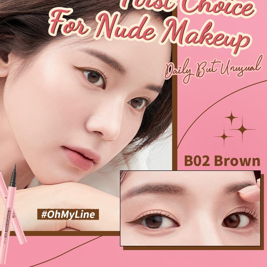 Dijamin Ori [BPOM dan Ori] PINKFLASH Eyeliner Pen Waterproof Anti Air Tahan Lama Pink Flash Murah Oh