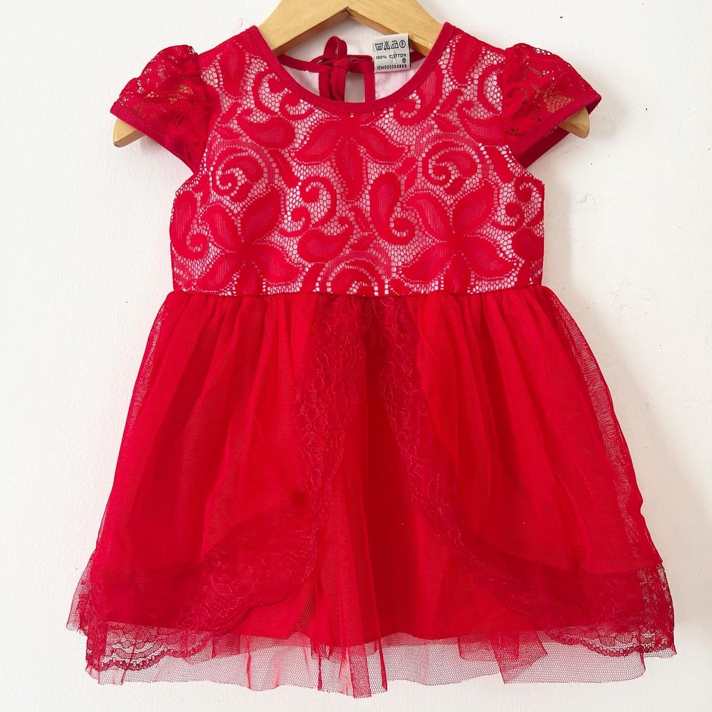 Dress Pesta Kondangan Ulang Tahun Mewah Lucu Bayi Anak Perempuan Cewek Terlaris Kode 7 Babeebabyshop