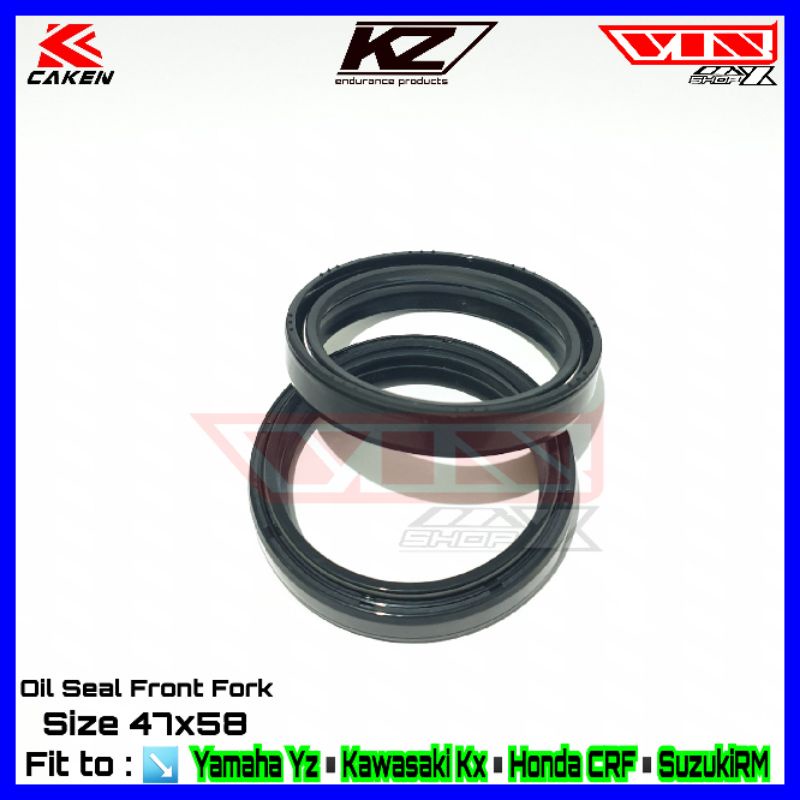 Seal Shok YZ,Crf,RMz,KX -KYB,Showa 47x58mm OiL Seal 47x58 KYB Showa