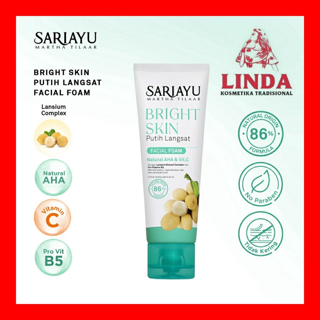 SARIAYU BRIGHT SKIN FACIAL FOAM 75GR