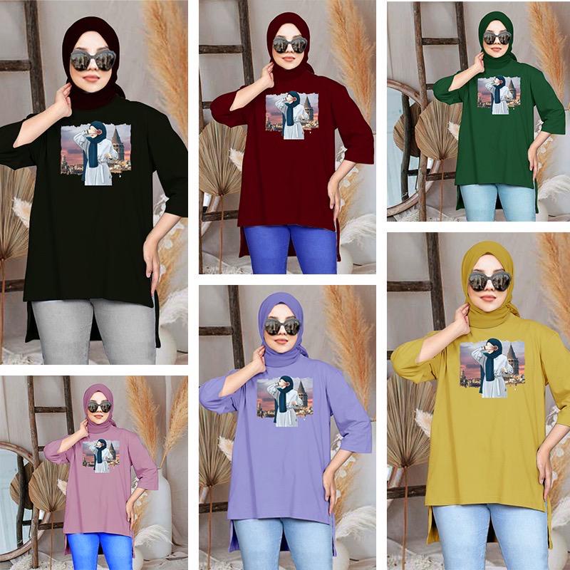 FC- TUNIK BASIC OVERSIZE WANITA HIJAB'S VARIASI 070 DTF