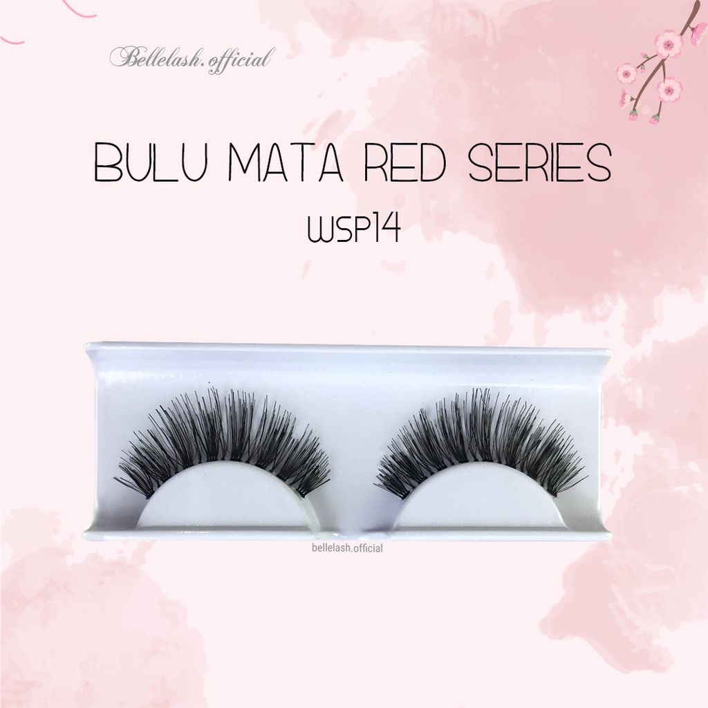 WSP 14 Bulu Mata Palsu Handmade Natural False Eyelash Eye Lashes Belle Eyelashes