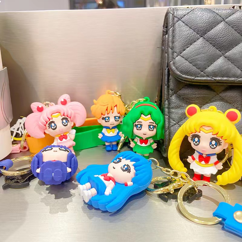 (WPJ-SAILORMOON) GANTUNGAN KUNCI SAILORMOON / PAJANGAN SAILORMOON / FIGURE SAILORMOON / DEKORASI ANIME / MINI FIGURE / PAJANGAN MOBIL